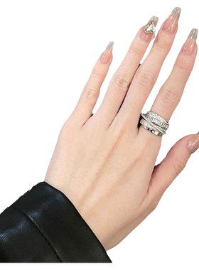 闪亮锆石ins开口时尚女