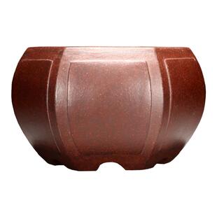 紫艺斋紫砂花盆手工精品原矿古红泥透气盆景菖蒲小六角宫灯型古典