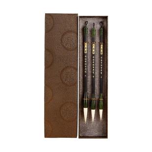 六品堂上海市九年义务教育考试专用笔毛笔羊兼毫毛笔专用大中小楷书法考试专用小学生毛笔初学者套装专业级