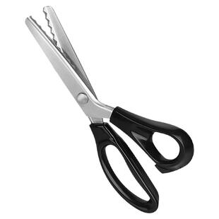 不锈钢牙布剪三角牙5MM花边剪裁缝布料剪DIY服装剪锯齿型剪刀