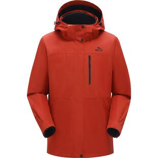 山野2.0】伯希和三合一冲锋衣女款红色外套男户外防风防水登山服