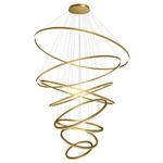 客厅别墅复式楼大吊灯简约现代轻奢公寓酒店挑空楼梯loft吊灯圆形