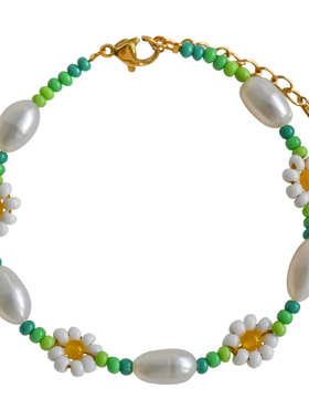 whatever女淡水珍珠小众串珠手链