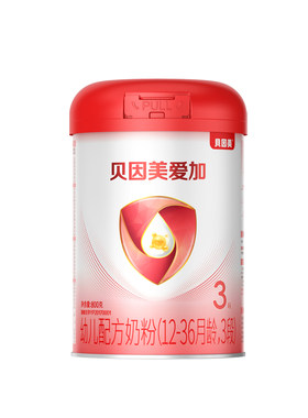 贝因美爱加3段800克幼儿配方奶粉
