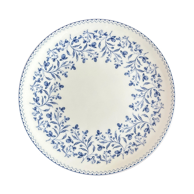 高骨瓷轻奢浪漫蓝色枝丫餐具套装中餐深盘西餐盘甜点盘意面盘轻薄