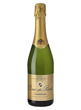 法国原瓶进口干型起泡酒Duc de Paris巴黎公爵起泡葡萄酒750ml