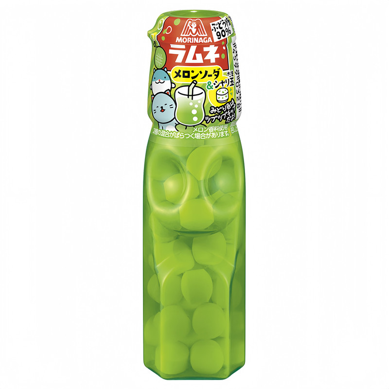 日本进口森永波子汽水糖提振精神葡萄糖儿童小零食苏打密瓜味糖果