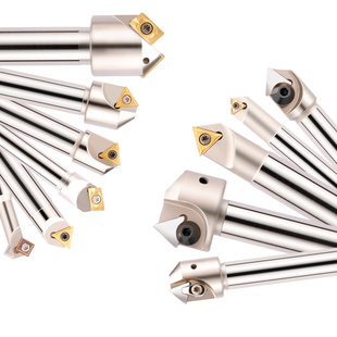 精威数控倒角刀杆内孔倒角刀45度90机夹加工中心正反双面反向倒角