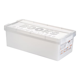 日本进口漫画书收纳盒32k36开日漫专用书箱透明带盖可叠加整理箱