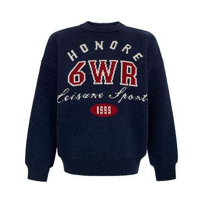 HONORE古月字母套头毛衣