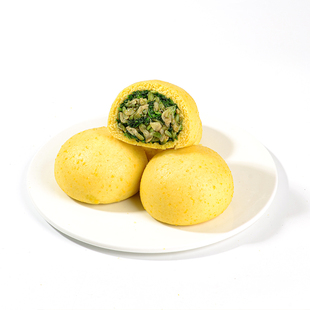 蒲公英槐花荠菜黄金菜团子野菜窝窝头馒头早餐粗粮包子手工480g