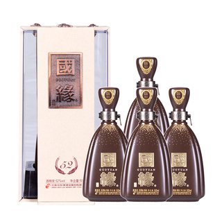 【陶瓷52度原箱】国缘四开4开醇厚高档白酒水今世缘纯粮食500ml*4