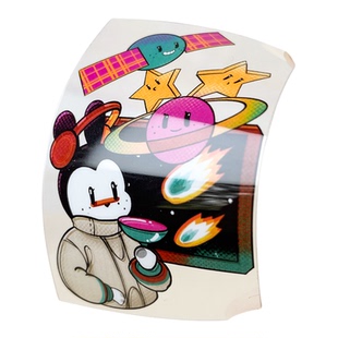 颖蝶PET透卡定制PVC胶片素面镭射ins透卡明信片书签歌词小卡名片来图自印谷美二次元动漫明星应援周边打印