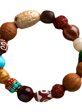 天然檀木手链牛骨手串男女文玩礼