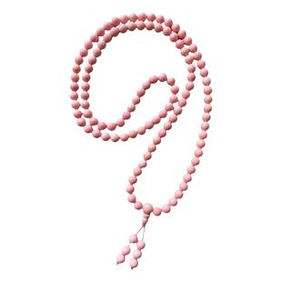 天然收藏级粉贝珍珠多层4圈手串女手链6mm108佛珠水晶原矿ins复古