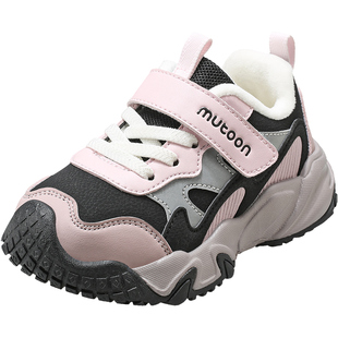 牧童儿童运动鞋2025冬季新款轻便减震男童鞋户外鞋子女童加绒棉鞋