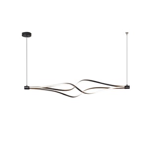 创意岛台吊灯后现代简约意大利设计师餐厅前台铝材线长条吧台饭桌