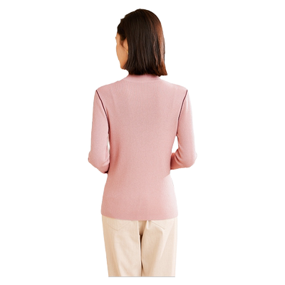 乔万尼2025春新品针织衫简约气质半高领羊毛衫ET3M751201