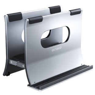 派凡笔记本立式支架电脑竖立收纳重力支撑平板ipad手机桌面置物直立放置固定夹迷你mini小主机侧立底座托架子