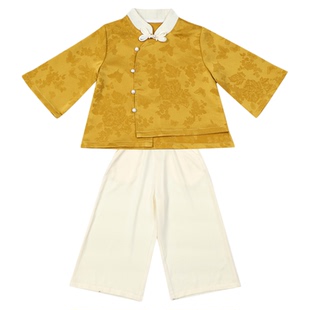 男童民族服装幼儿园汉服演出服儿童服装古装表演服兄妹表演服装