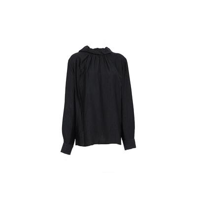 百家好法式高级感醋酸立领衬衫女