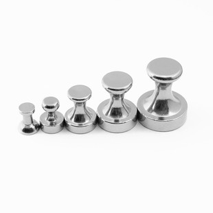 金属强力磁钉带手柄图钉白板教学办公展示书画磁铁毛毡墙金属磁扣