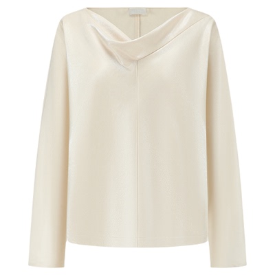 DEEPMOSS秋冬棉感水泽翻襟上衣女