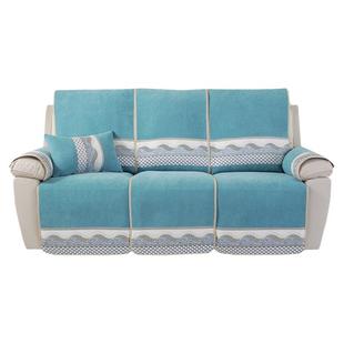 四季芝华士沙发垫雪尼尔电动功能沙发垫套头等舱皮沙发专用沙发垫