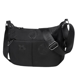 新款单肩斜挎包高级质感百搭青年方形双拉链横款多夹层女包轻便潮