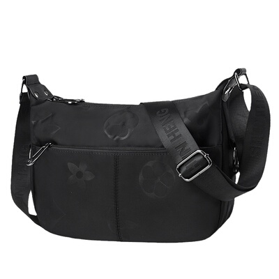 新款单肩斜挎包高级质感百搭青年方形双拉链横款多夹层女包轻便潮