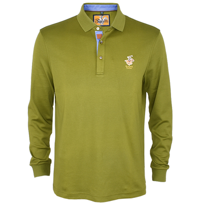 男士长袖休闲中年纯色T恤