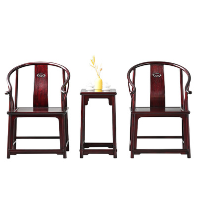 宋韵新中式全实木榫卯结构圈椅