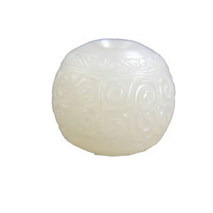 高端真品和田玉散珠单株回纹珠羊脂白玉手串配珠diy文玩配件精选