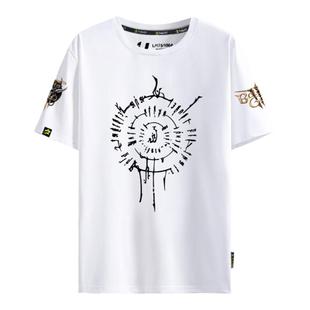 博德之门3游戏周边阿斯代伦D20骰子数学公式短袖T恤衫男女半截袖