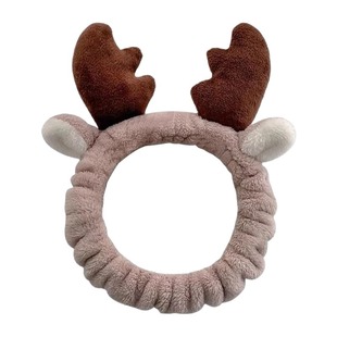 束发带男洗脸专用敷面膜男女头箍发带头套手腕带防水防湿神器鹿角