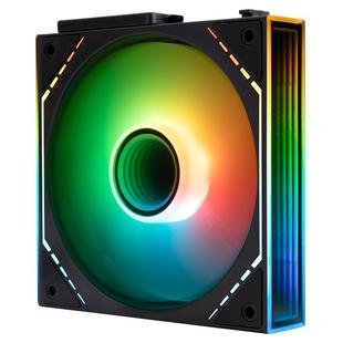 利民Thermalright TL-M12Q-S X3黑色正向ARGB无限镜12CM积木风扇