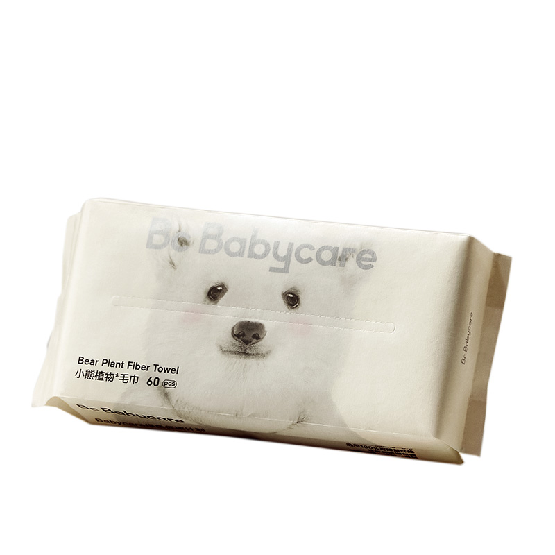 【天猫U先】babycare小熊洗脸巾干湿两用一次性洁面非湿纸巾60抽