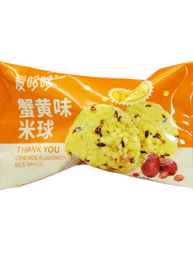 爱哆哆喜饼蟹黄味米球休闲零食
