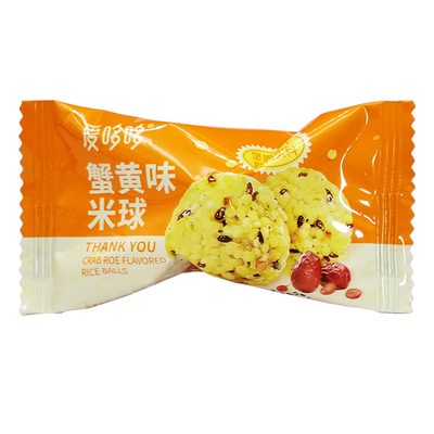 爱哆哆喜饼蟹黄味米球休闲零食