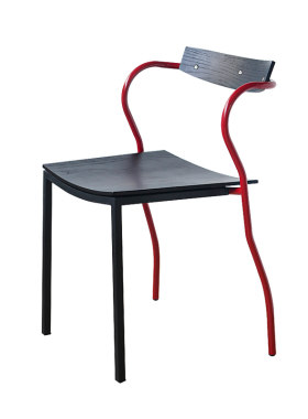 Hacosn中古实木餐椅家用靠背椅子