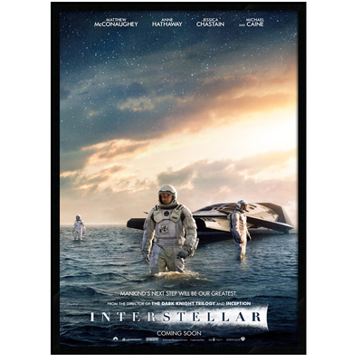 星际穿越电影海报装饰画床头挂画