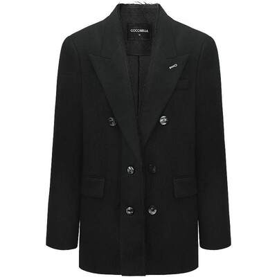 COCOBELLA手工贡针毛边西装