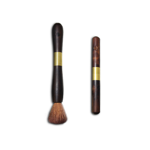 天福茗茶茶刀笔茗香刀不锈钢黑檀普洱茶刀笔茶针茶锥黑茶茶具配件