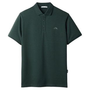 HLA/海澜之家秀场同款山不在高系列短袖POLO衫25春夏新凉感上衣男