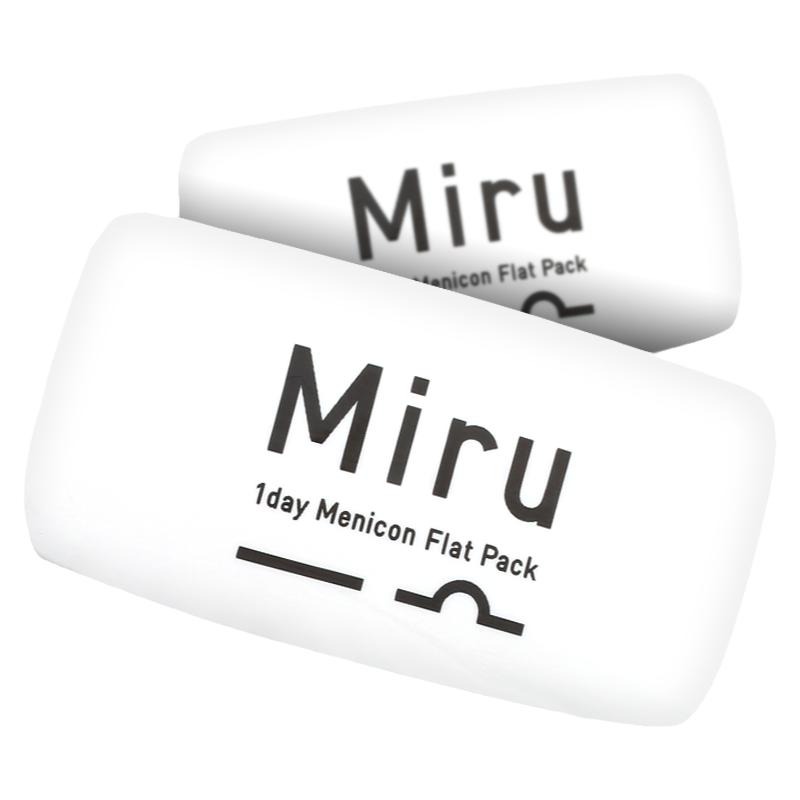 目立康Miru米如隐形近视眼镜日抛30片*2盒一次性水润透明旗舰店官