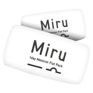 目立康Miru米如隐形近视眼镜日抛30片*2盒一次性水润透明旗舰店官