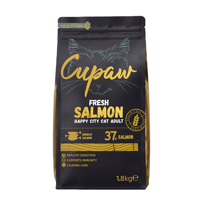 Cupaw极岸三文鱼成猫粮1.8kg进口鲜肉