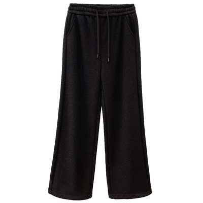 醋酸羊毛显瘦垂感加绒窄版直筒裤