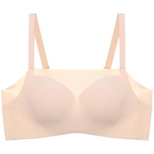 芬怡无痕抹胸内衣女大胸显小胸内衣薄款收副乳防走光内搭裹胸8247