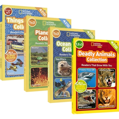 美国国家地理4合1分级阅读读物